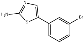 5-(3-bromophenyl)thiazol-2-amine Struktur