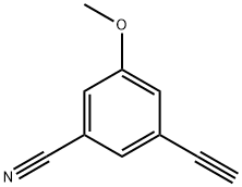 3-ethynyl-5-methoxybenzonitrile Struktur