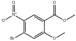 4-Bromo-2-methoxy-5-nitro-benzoic acid methyl ester Struktur