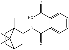 2-(((1,7,7-trimethylbicyclo[2.2.1]heptan-2-yl)oxy)carbonyl)benzoic acid Struktur