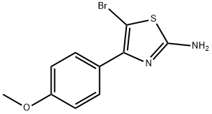 5-bromo-4-(4-methoxyphenyl)-2-Thiazolamine Struktur