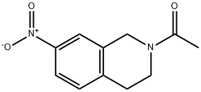 1-(3,4-dihydro-7-nitro-2(1H)-isoquinolinyl)ethanone Struktur