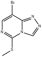 8-ブロモ-5-(メチルチオ)[1,2,4]トリアゾロ[4,3-C]ピリミジン 化學(xué)構(gòu)造式