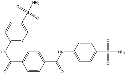 N,N'-bis[4-(aminosulfonyl)phenyl]terephthalamide Struktur