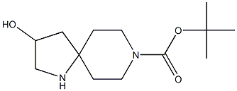 tert-butyl 3-hydroxy-1,8-diazaspiro[4.5]decane-8-carboxylate Struktur