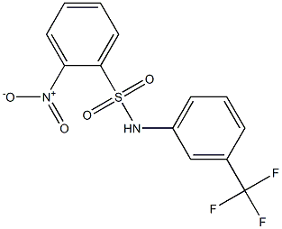 2-Nitro-N-[3-(trifluoromethyl)phenyl]benzenesulfonamide, 97% Struktur