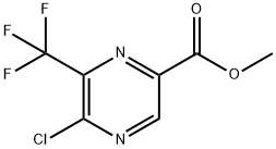 METHYL 5-CHLORO-6-(TRIFLUOROMETHYL)PYRAZINE-2-CARBOXYLATE Struktur