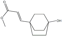 methyl 3-(4-hydroxybicyclo[2.2.2]octan-1-yl)acrylate Struktur