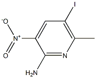 5-Iodo-6-methyl-3-nitro-pyridin-2-ylamine Structure