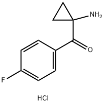 1-(4-Fluorobenzoyl)cyclopropan-1-amine hydrochloride Struktur