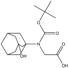 N- Boc- 3- hydroxyadamantylglycine Struktur