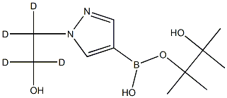 1-(hydroxyethyl-d4)-pyrazole-4-boronic acid pinacol ester Struktur