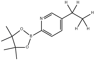 5-(Ethyl-d5)-pyridine-2-boronic acid pinacol ester Struktur