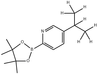 5-(iso-Propyl-d7)-pyridine-2-boronic acid pinacol ester Struktur