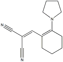 {[2-(1-pyrrolidinyl)-1-cyclohexen-1-yl]methylene}malononitrile Struktur