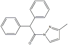 1-(diphenylacetyl)-3-methyl-1H-pyrazole Struktur