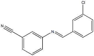 3-[(3-chlorobenzylidene)amino]benzonitrile