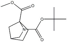 2-TERT-BUTYL 1-METHYL 2-AZABICYCLO[2.2.1]HEPTANE-1,2-DICARBOXYLATE Struktur