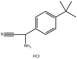 2-amino-2-(4-tert-butylphenyl)acetonitrile Struktur