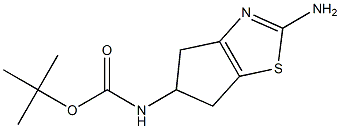 TERT-BUTYL (2-AMINO-5,6-DIHYDRO-4H-CYCLOPENTA[D]THIAZOL-5-YL)CARBAMATE Struktur