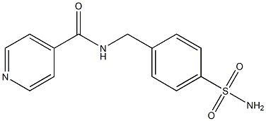 N-[4-(aminosulfonyl)benzyl]isonicotinamide Struktur