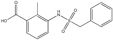 2-methyl-3-(phenylmethylsulfonamido)benzoic acid Structure