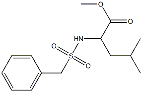 methyl 4-methyl-2-(phenylmethylsulfonamido)pentanoate Struktur