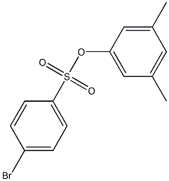 3,5-dimethylphenyl 4-bromobenzenesulfonate Struktur