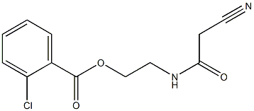 2-(2-cyanoacetamido)ethyl 2-chlorobenzoate Struktur