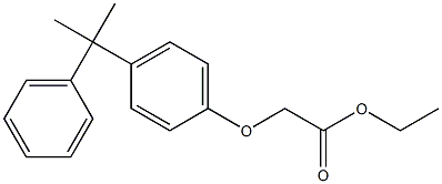 ethyl 2-(4-(2-phenylpropan-2-yl)phenoxy)acetate Struktur