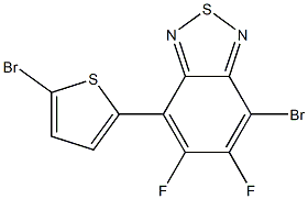 4-溴-5,6-二氟-7-(5-溴噻吩-2-基)苯并[C][1,2,5]噻二唑, , 結(jié)構(gòu)式