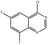 4-Chloro-6-fluoro-8-iodoquinazoline Struktur