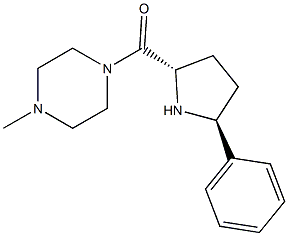 (4-methylpiperazin-1-yl)((2S,5S)-5-phenylpyrrolidin-2-yl)methanone Struktur