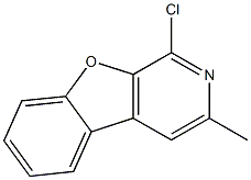 1-chloro-3-methylbenzofuro[2,3-c]pyridine Struktur