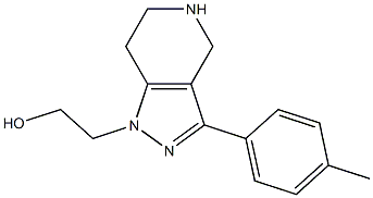 2-(3-p-tolyl-4,5,6,7-tetrahydro-1H-pyrazolo[4,3-c]pyridin-1-yl)ethanol Struktur