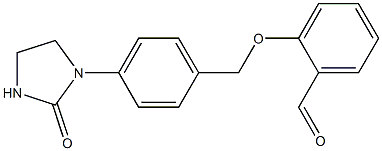 2-(4-(2-oxoimidazolidin-1-yl)benzyloxy)benzaldehyde Struktur