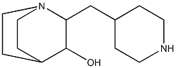 2-(piperidin-4-ylmethyl)quinuclidin-3-ol Struktur