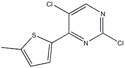 2,5-dichloro-4-(5-methylthiophen-2-yl)pyrimidine Struktur