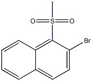 2-bromo-1-(methylsulfonyl)naphthalene Struktur