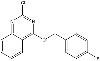 2-chloro-4-(4-fluorobenzyloxy)quinazoline Structure