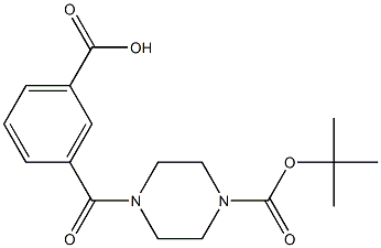 3-(4-(tert-butoxycarbonyl)piperazine-1-carbonyl)benzoic acid