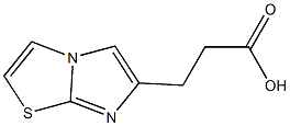 3-(imidazo[2,1-b]thiazol-6-yl)propanoic acid Struktur