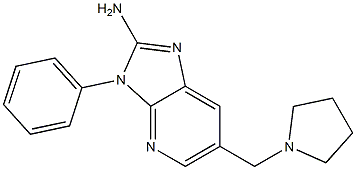 3-phenyl-6-(pyrrolidin-1-ylmethyl)-3H-imidazo[4,5-b]pyridin-2-amine