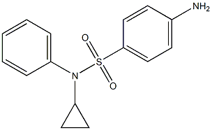 4-amino-N-cyclopropyl-N-phenylbenzenesulfonamide Struktur