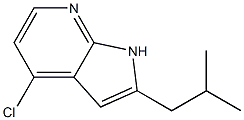 4-chloro-2-isobutyl-1H-pyrrolo[2,3-b]pyridine Struktur