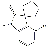 4'-hydroxy-1'-methylspiro[cyclopentane-1,3'-indolin]-2'-one Struktur