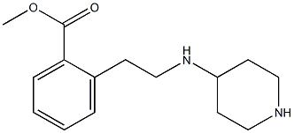 methyl 2-(2-(piperidin-4-ylamino)ethyl)benzoate Struktur