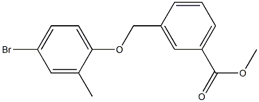 methyl 3-((4-bromo-2-methylphenoxy)methyl)benzoate Struktur