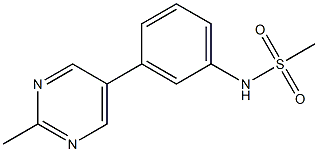 N-(3-(2-methylpyrimidin-5-yl)phenyl)methanesulfonamide Struktur