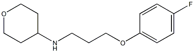 N-(3-(4-fluorophenoxy)propyl)tetrahydro-2H-pyran-4-amine Struktur